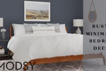Rustic Minimalist Bedroom Decor With Modsy